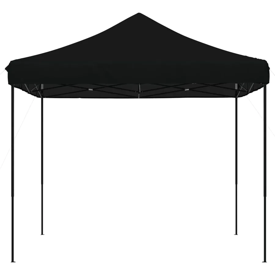 Tente de réception pliable escamotable noir 292x292x315 cm - 5