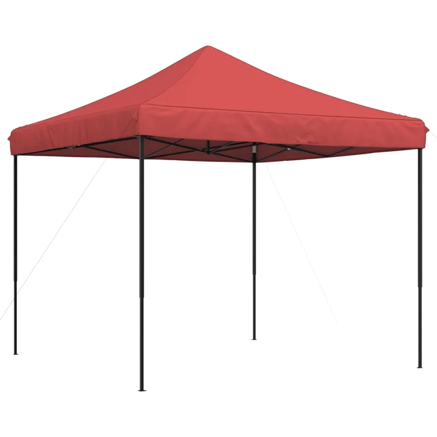 Tente de réception pliable escamotable bordeaux 292x292x315 cm - 2