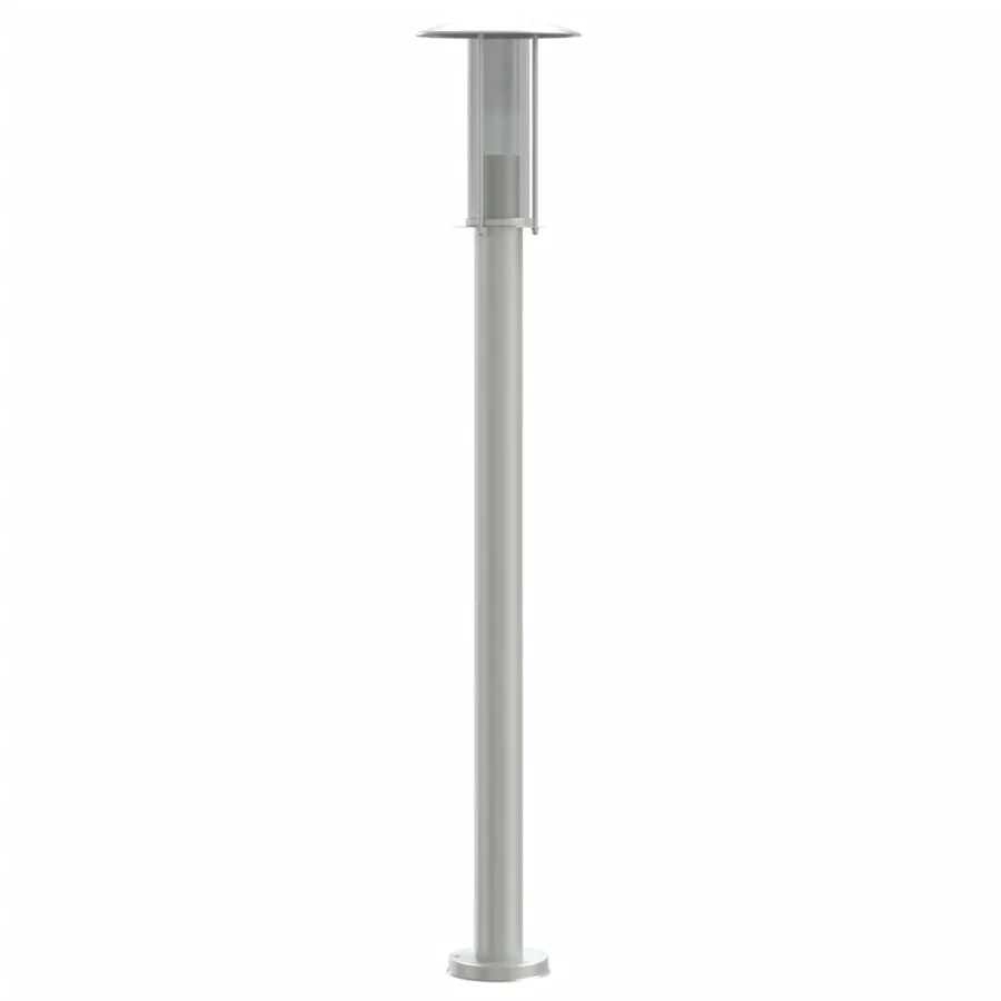 Lampadaire d'extérieur argenté 100 cm acier inoxydable - 6