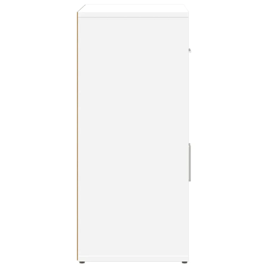 Buffet blanc 60x31x70 cm bois d'ingénierie - 6