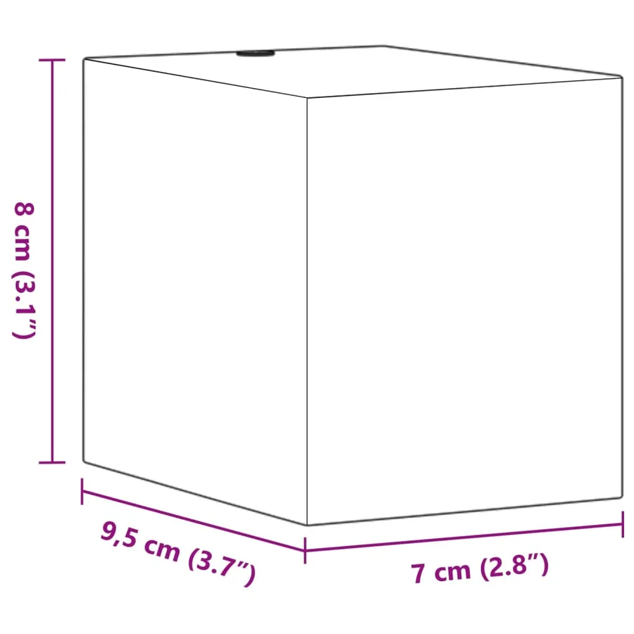 Appliques murales extérieur 2 pcs aluminium moulé sous pression - 7