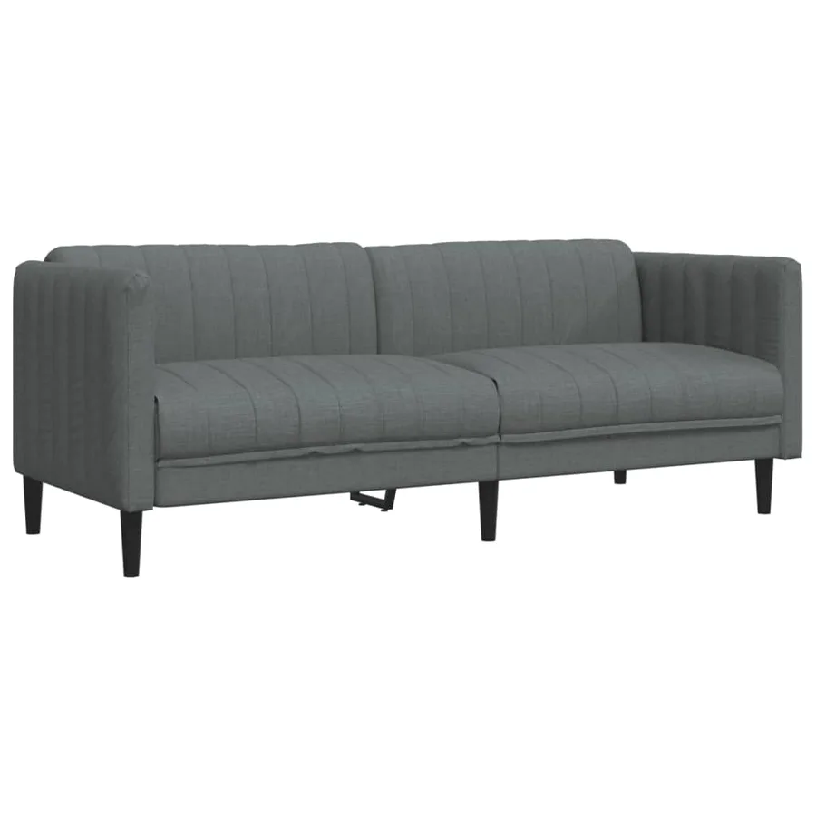 Ensemble de canapés 3 pcs gris foncé tissu - 6
