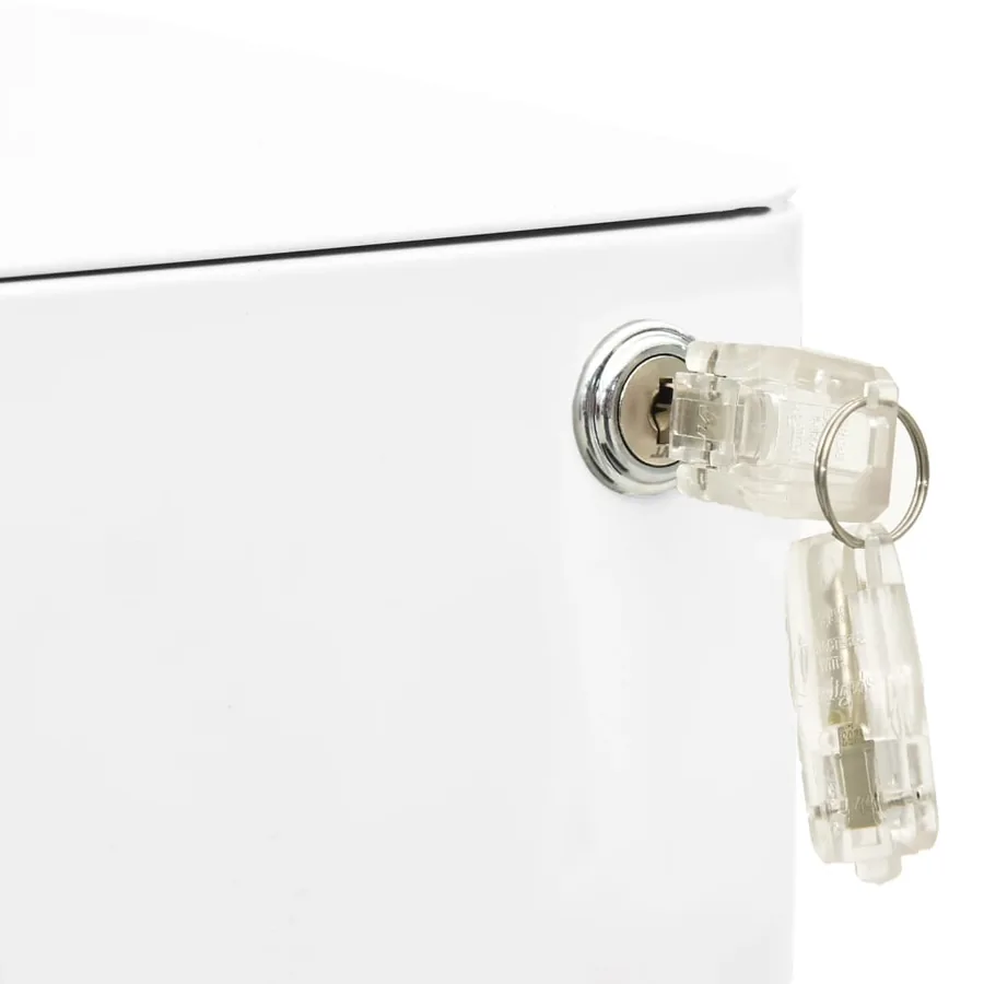 Classeur mobile Blanc 30x45x59 cm Acier - 11