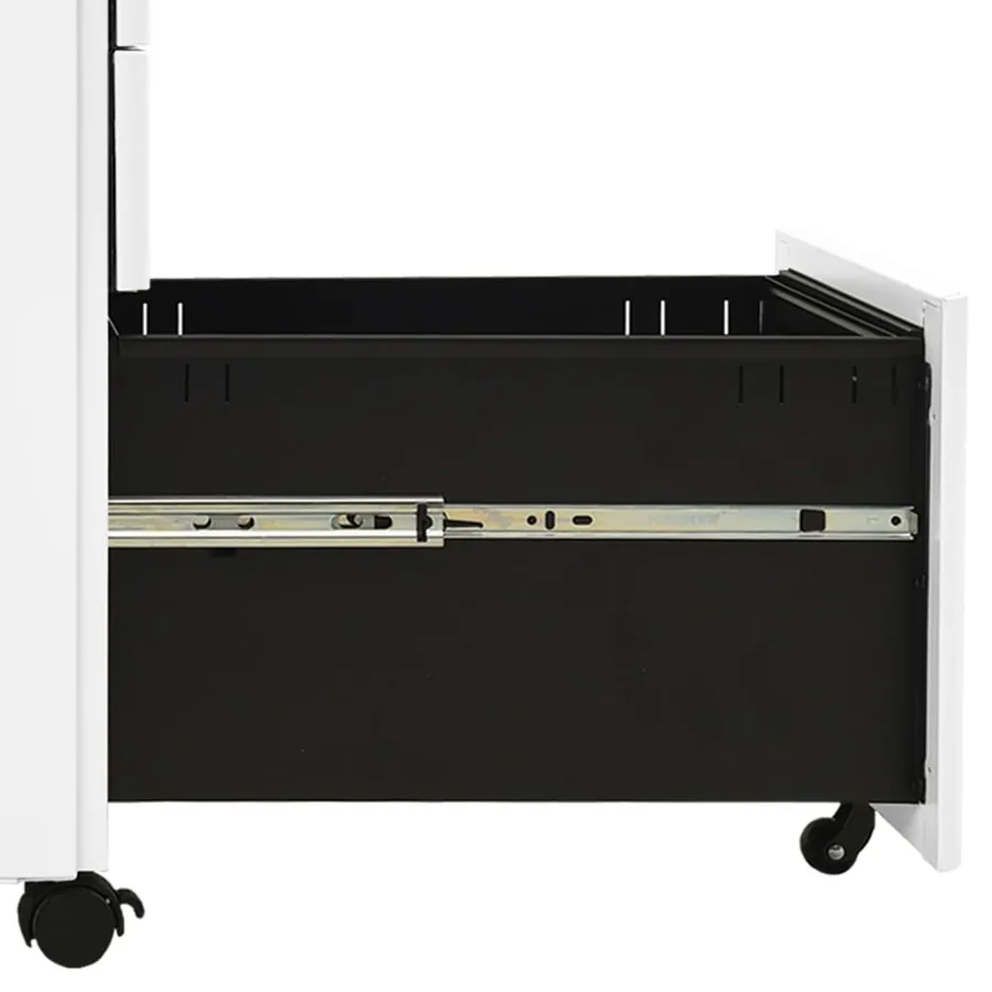 Classeur mobile Blanc 30x45x59 cm Acier - 6