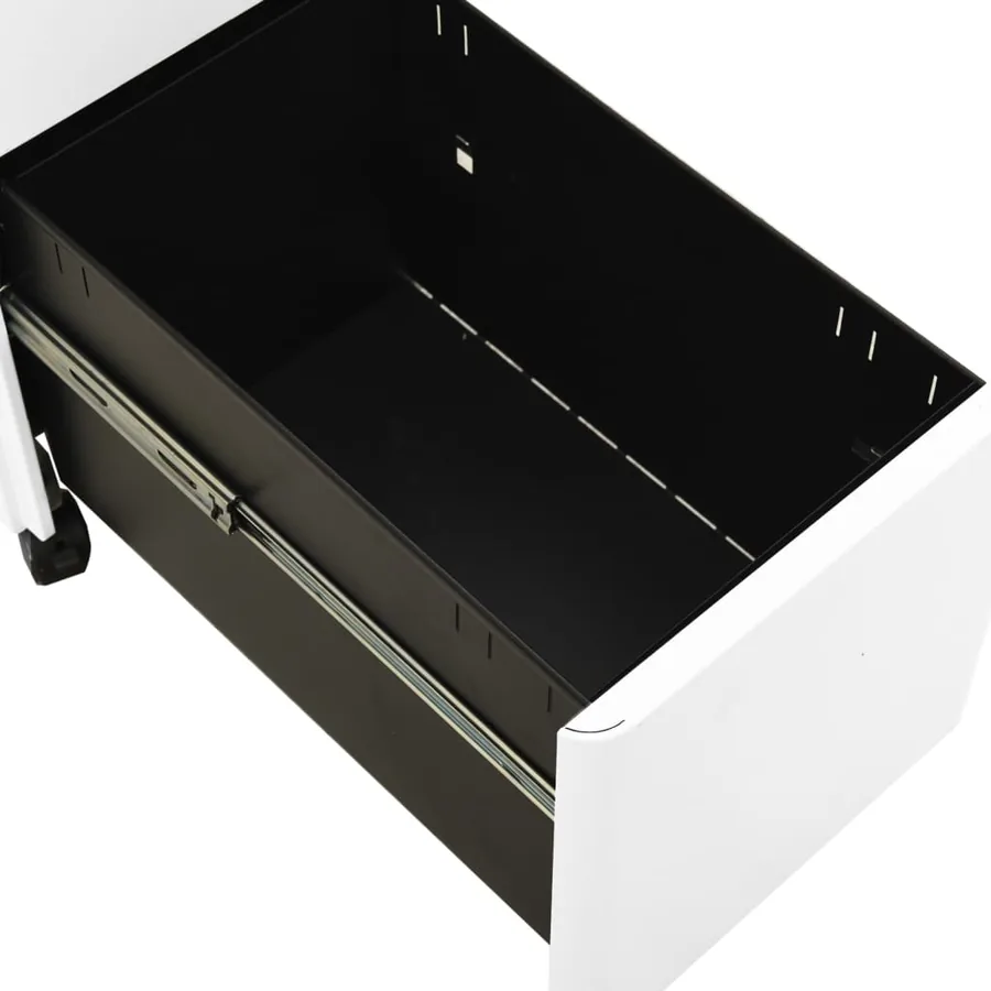 Classeur mobile Blanc 30x45x59 cm Acier - 7