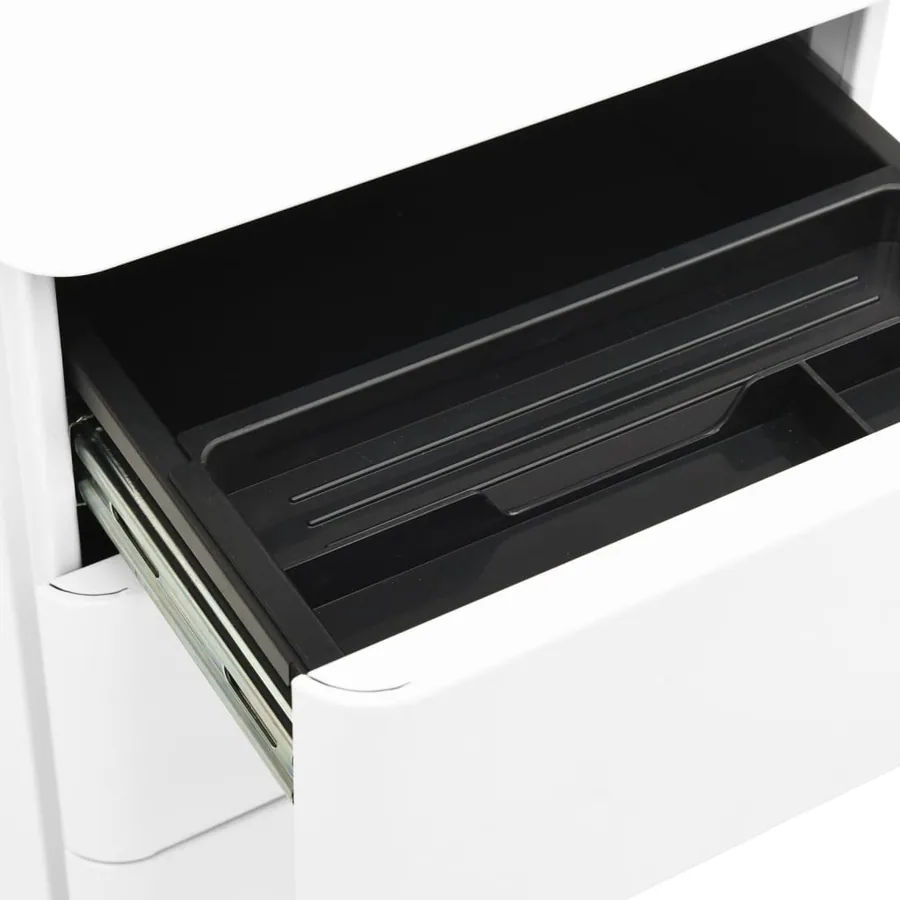 Classeur mobile Blanc 30x45x59 cm Acier - 8