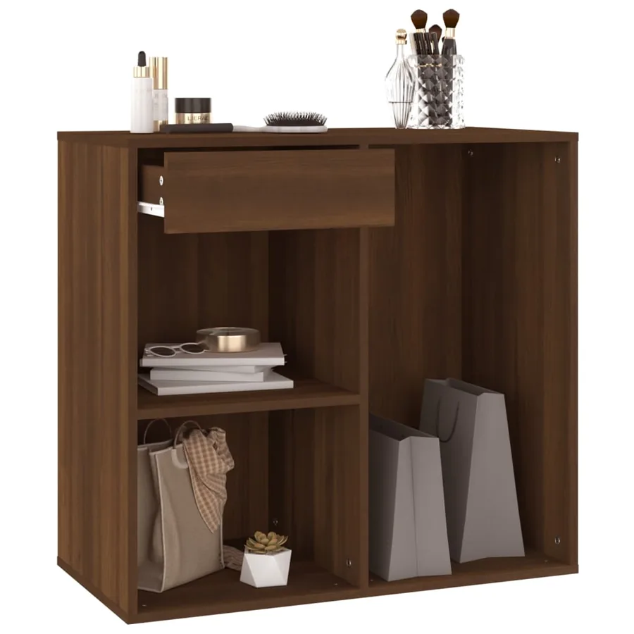 Armoire cosmétique Chêne marron 80x40x75 cm Bois d'ingénierie - 6