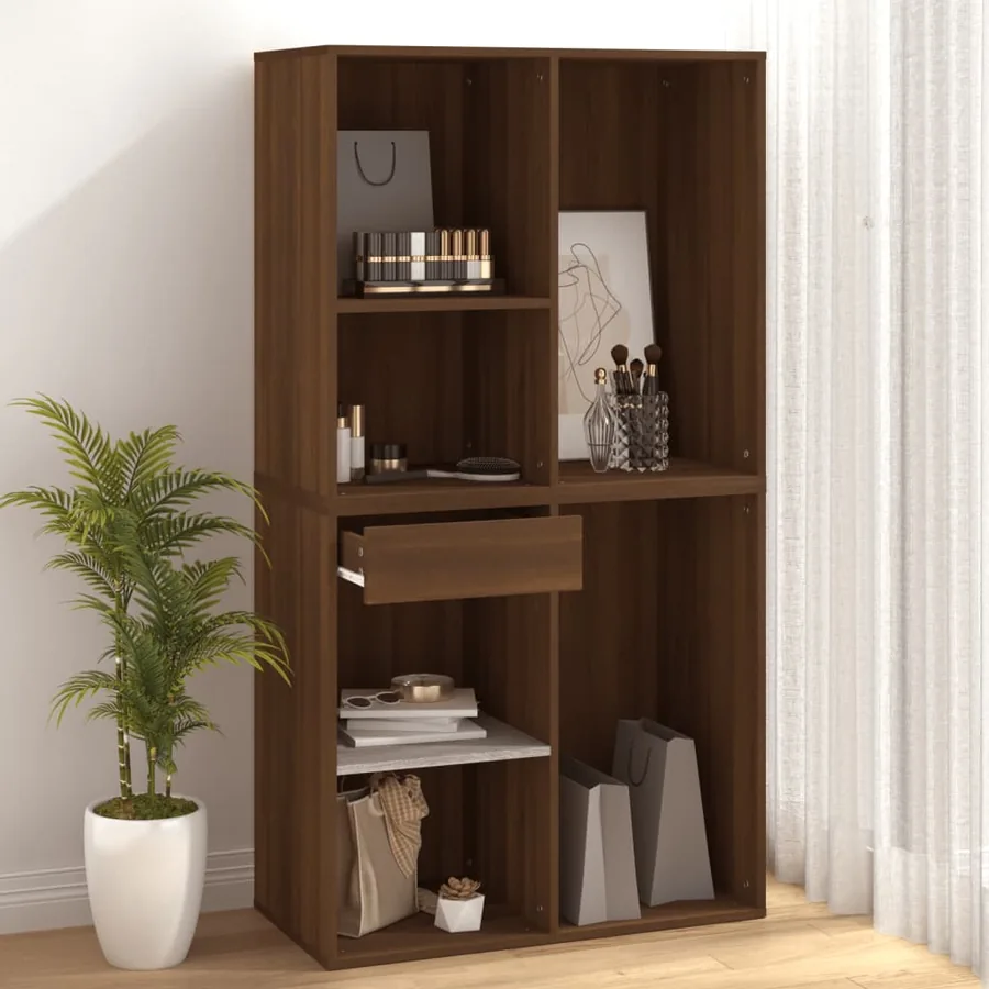 Armoire cosmétique Chêne marron 80x40x75 cm Bois d'ingénierie - 7