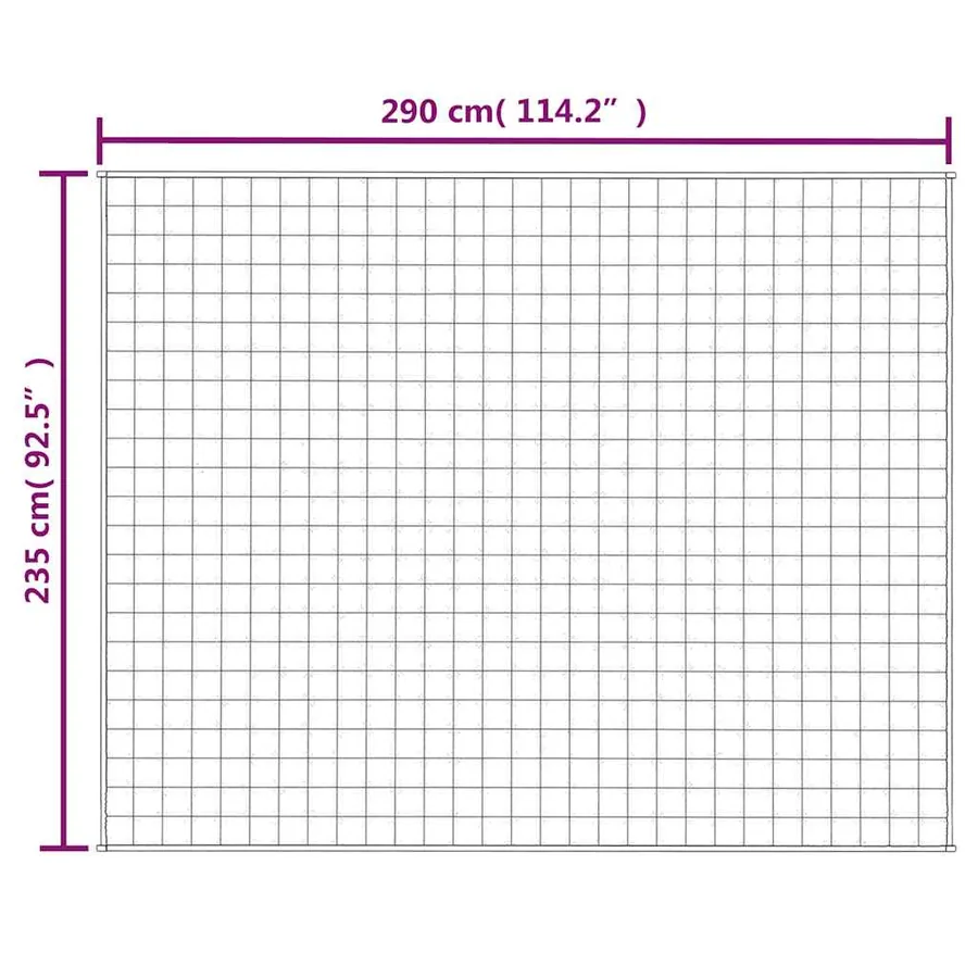 Couverture lestée Crème clair 235x290 cm 11 kg Tissu - 7