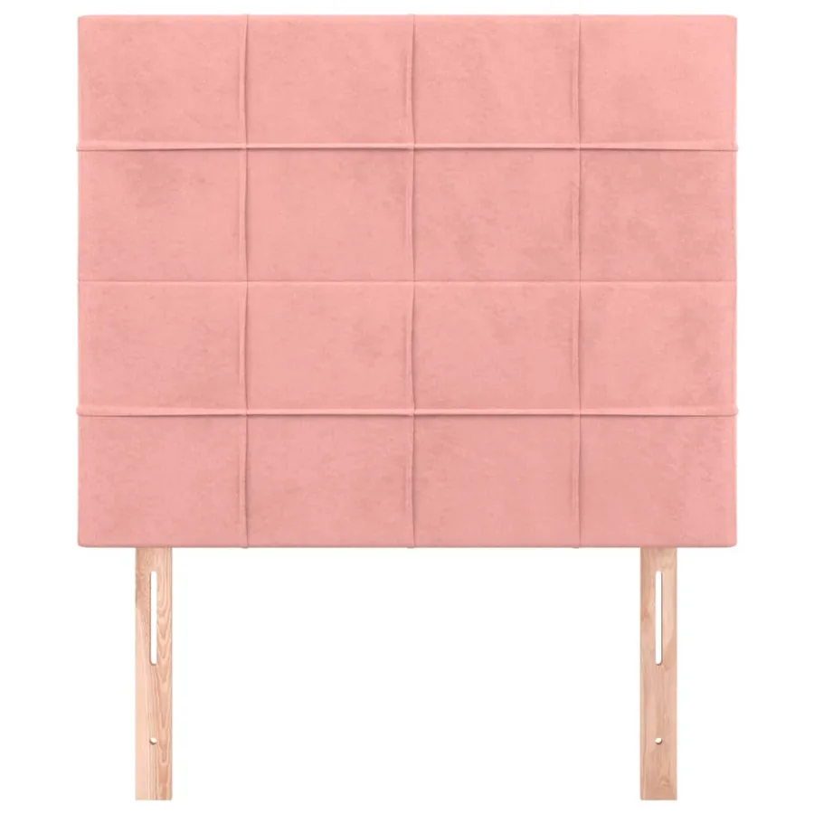 Tête de lit Rose 80x5x118/128 cm Velours - 3