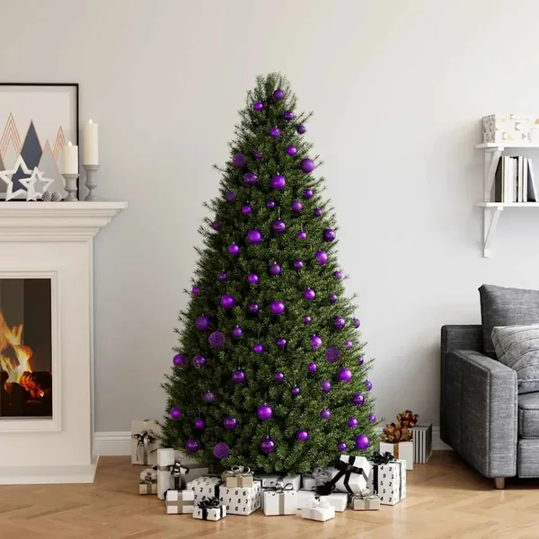 Ensemble de boules de Noël 100 pcs Violet
