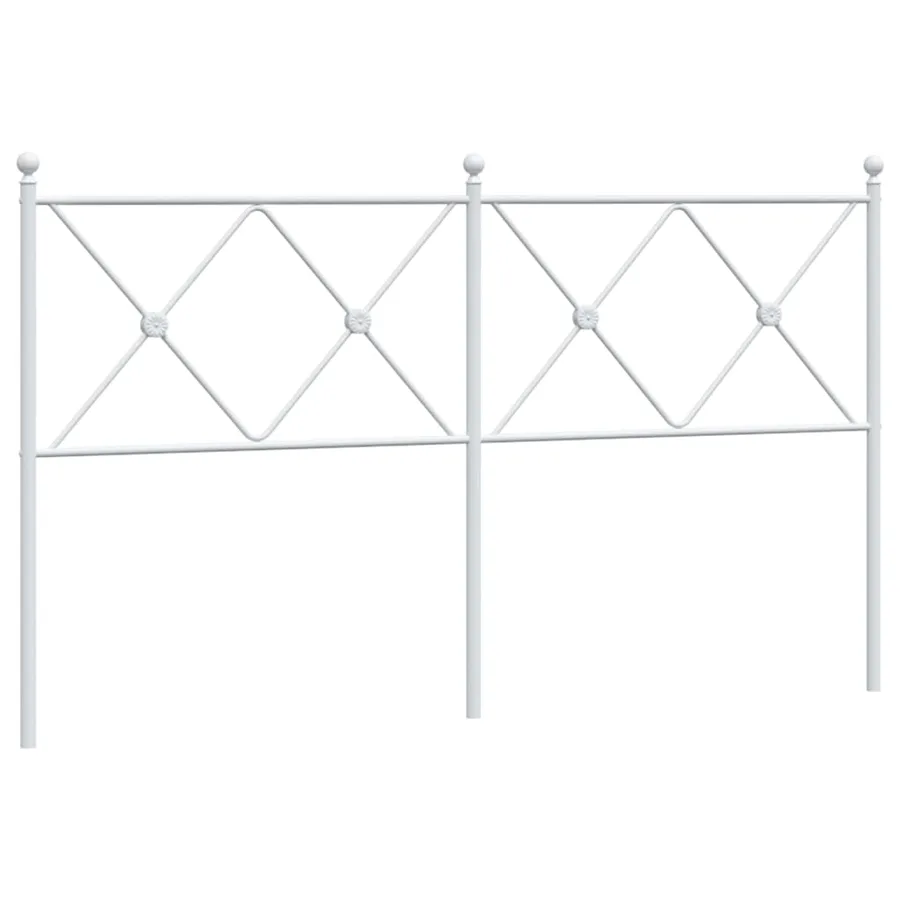 Tête de lit de remplacement métal blanc 150 cm - 2