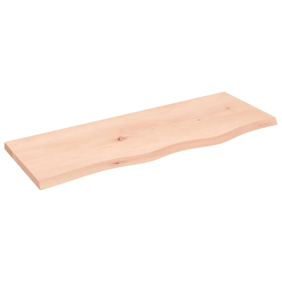 Étagère murale 80x30x2 cm bois de chêne massif non traité - 2