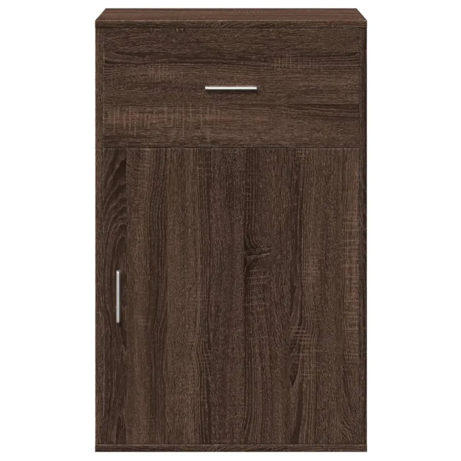 Armoire de rangement chêne marron 56,5x39x90 cm bois ingénierie - 5