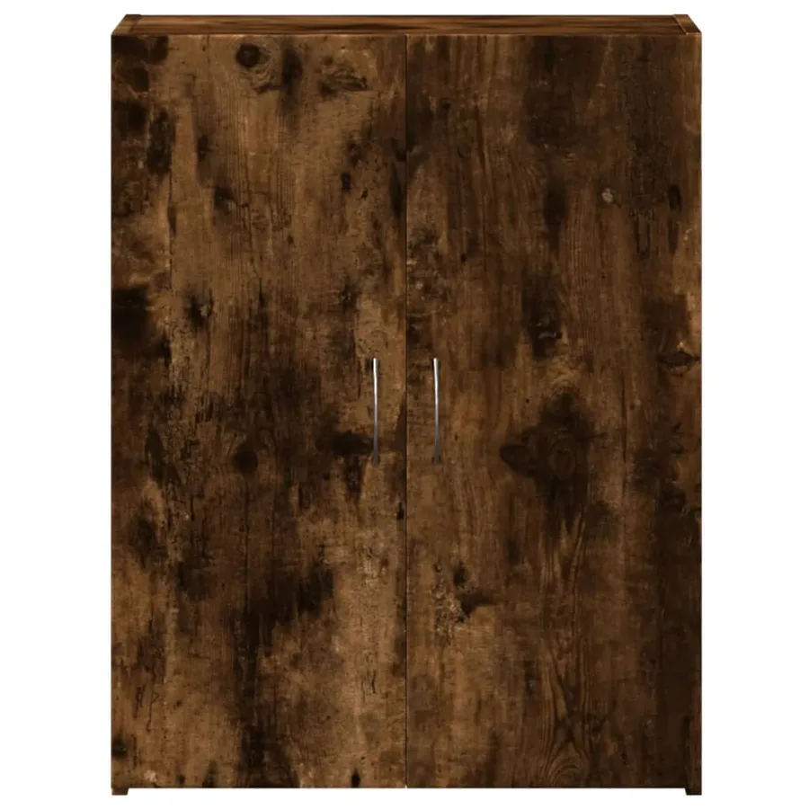 Armoire de classement chêne fumé bois d'ingénierie - 4