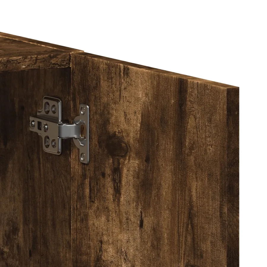 Armoire de classement chêne fumé bois d'ingénierie - 8