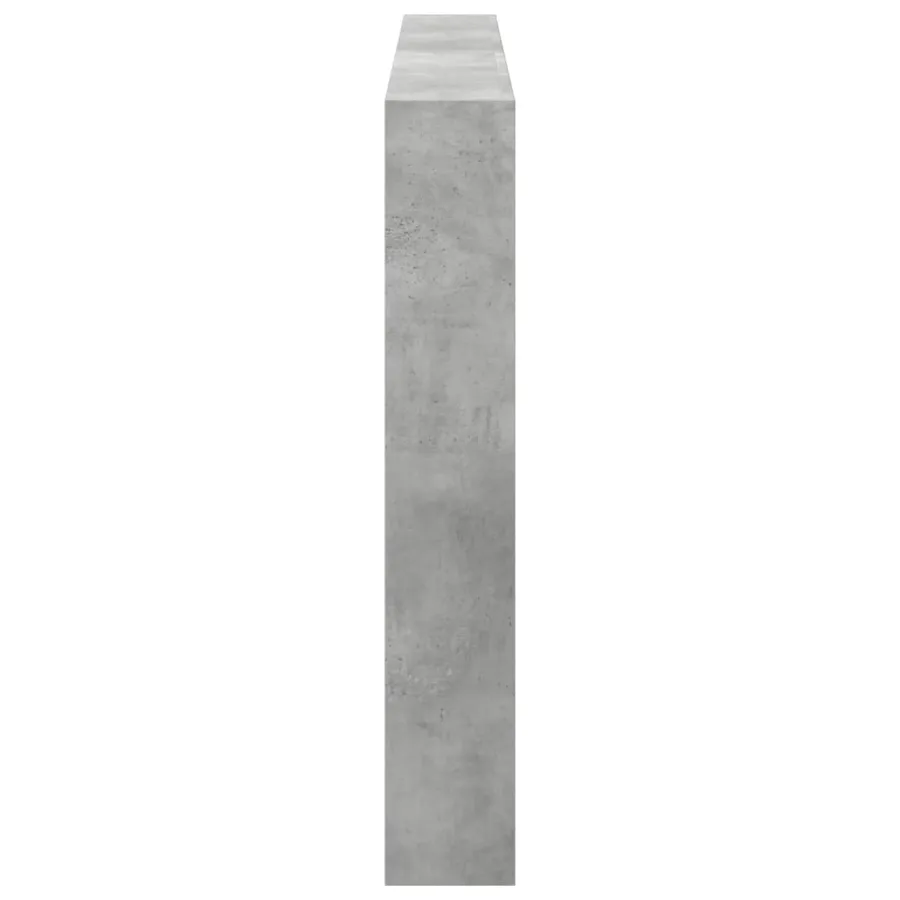 Armoire tête de lit avec LED gris béton 180x17x102 cm - 7