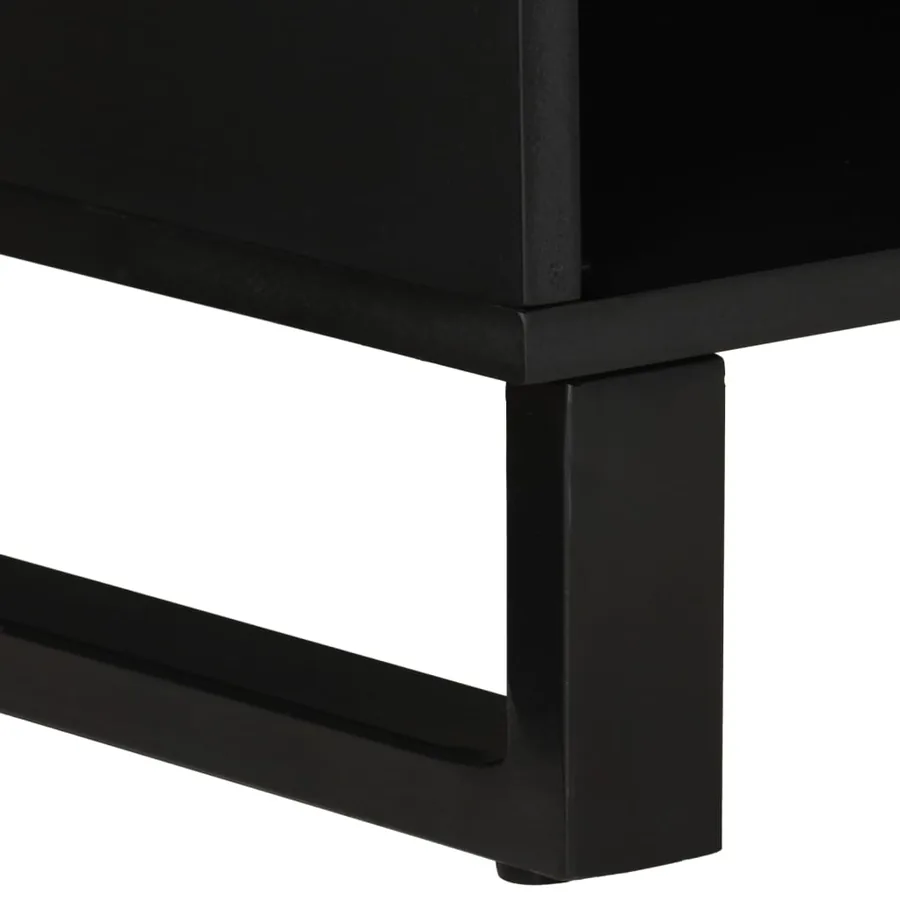 Meuble TV 100x33x46 cm bois de manguier et d'ingénierie - 6