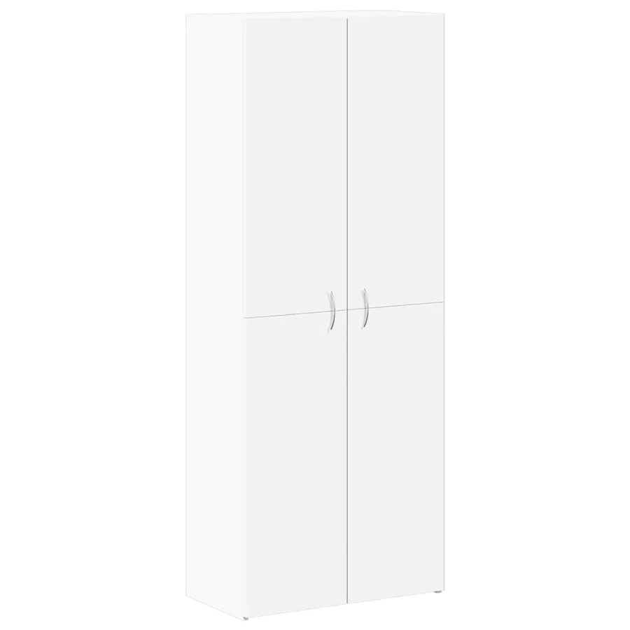 Armoire de classement blanc 60x32x153 cm bois d'ingénierie - 2