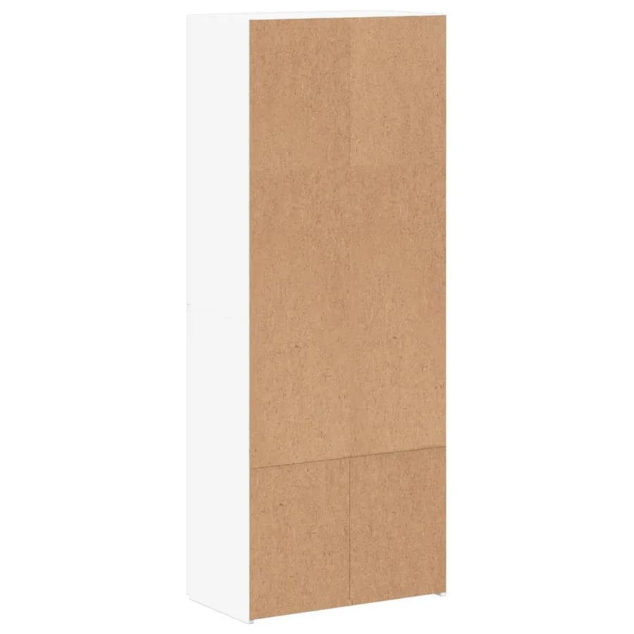 Armoire de classement blanc 60x32x153 cm bois d'ingénierie - 6