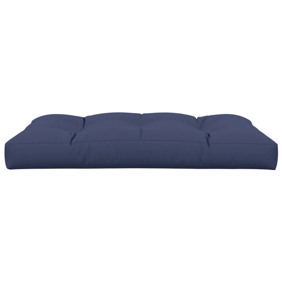 Coussin de palette bleu marine 120x80x12 cm tissu - 4