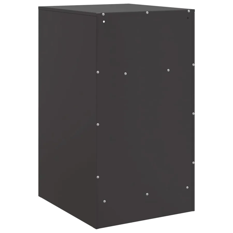 Tables de chevet 2 pcs noir 34,5x39x62 cm acier - 9