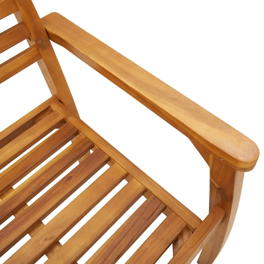 Chaises de jardin lot de 4 59x55x85 bois massif d'acacia - 8