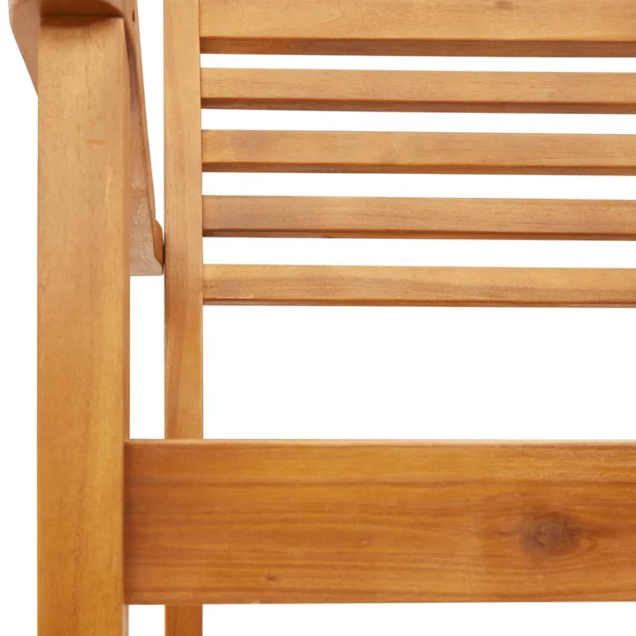 Chaises de jardin lot de 4 59x55x85 bois massif d'acacia - 9