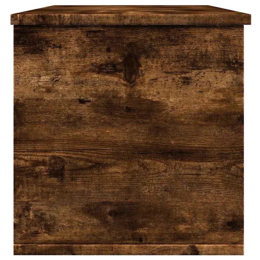Boîte de rangement chêne fumé 102x35x35 cm bois d'ingénierie - 5