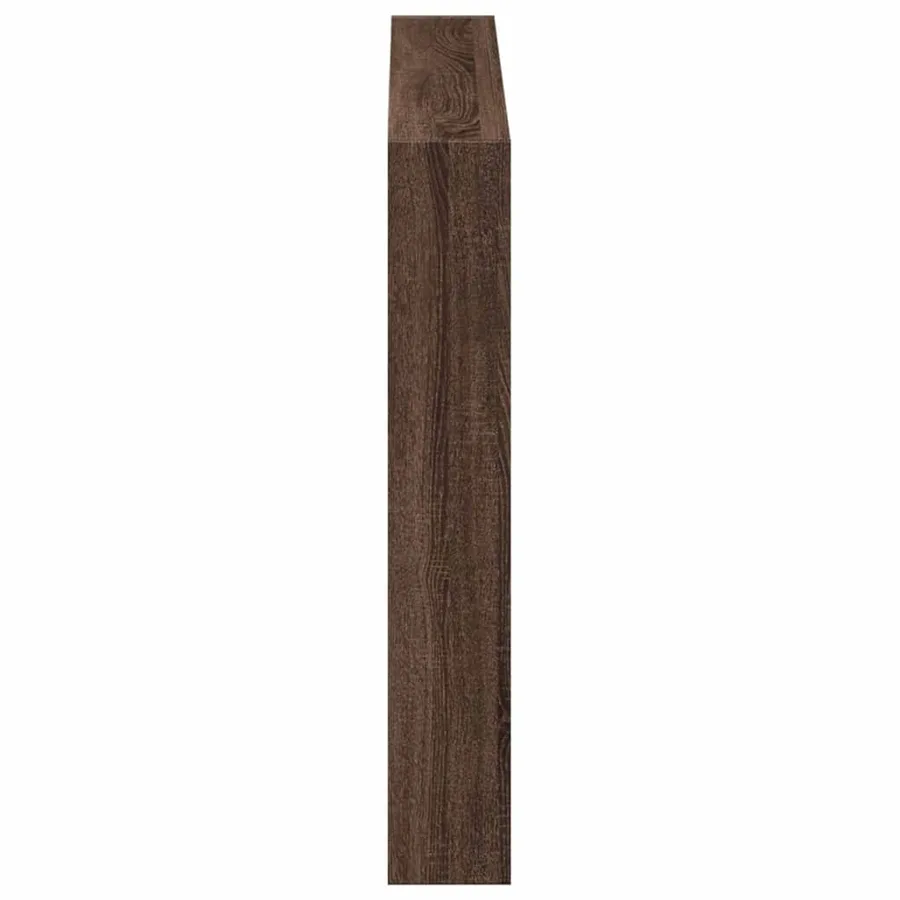 Armoire tête de lit avec LED chêne marron 120x17x102 cm - 5