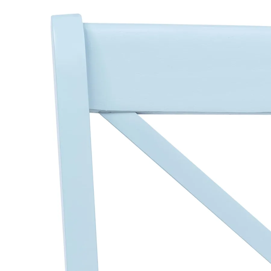 Chaises à manger lot de 4 gris et bois clair bois hévéa massif - 5