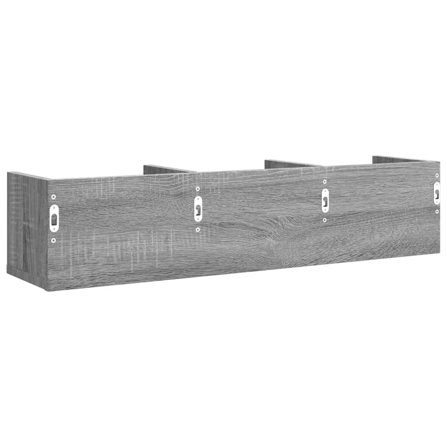 Armoire murale sonoma gris 75x18x16,5 cm bois d'ingénierie - 7