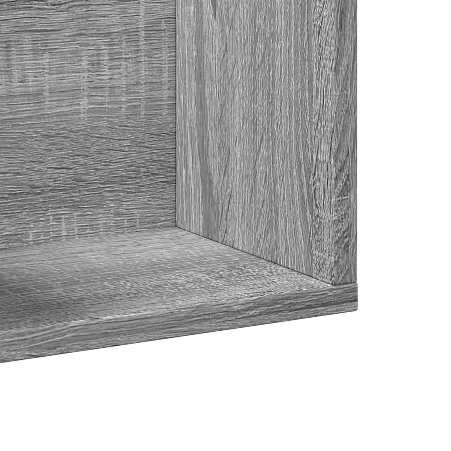 Armoire murale sonoma gris 75x18x16,5 cm bois d'ingénierie - 8