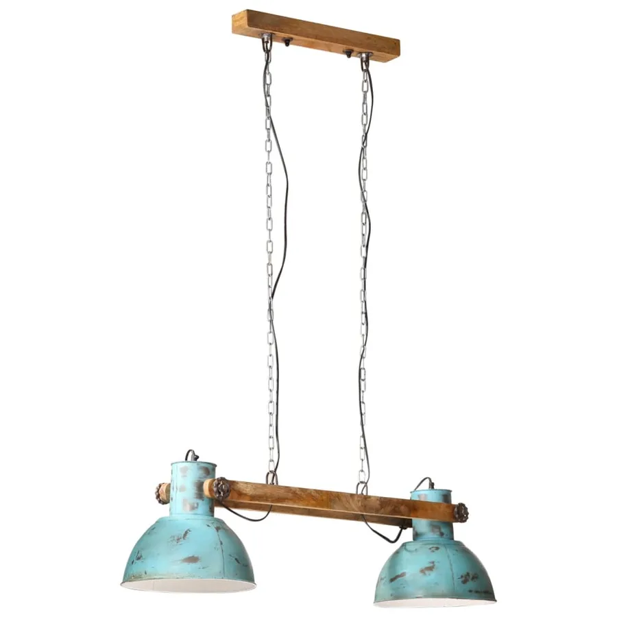 Lampe suspendue 25 W bleu délavé 85x28x109 cm E27 - 2