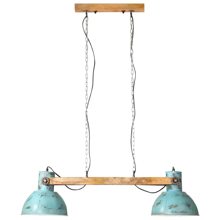 Lampe suspendue 25 W bleu délavé 85x28x109 cm E27 - 3