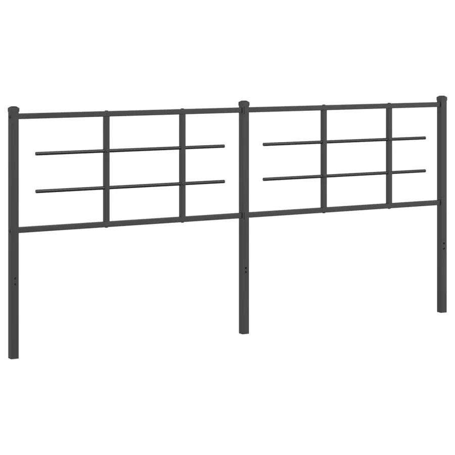 Tête de lit de remplacement métal noir 200 cm - 2