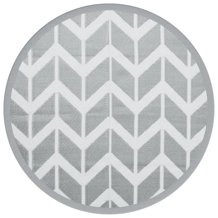 Tapis d'extérieur ARAKIL gris Ø160 cm PP - 2