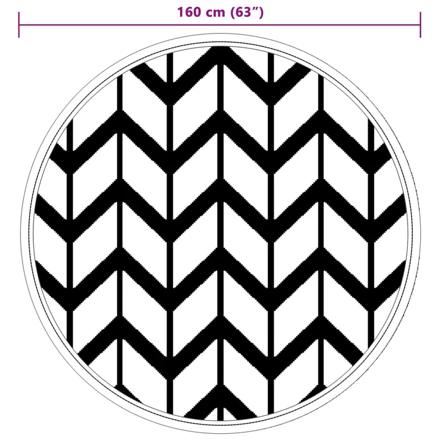 Tapis d'extérieur ARAKIL gris Ø160 cm PP - 6