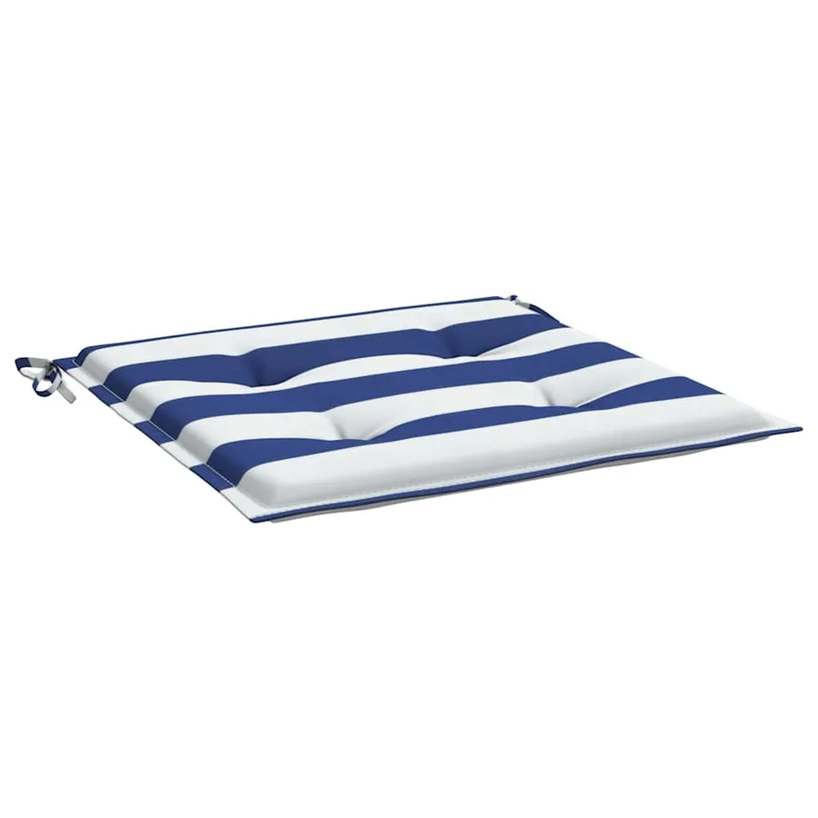 Coussins de chaise de jardin lot de 2 50x50x4 cm tissu - 4