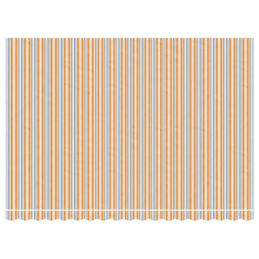 Tissu de remplacement pour auvent orange et bleu 4,5x3 m polyester - 3