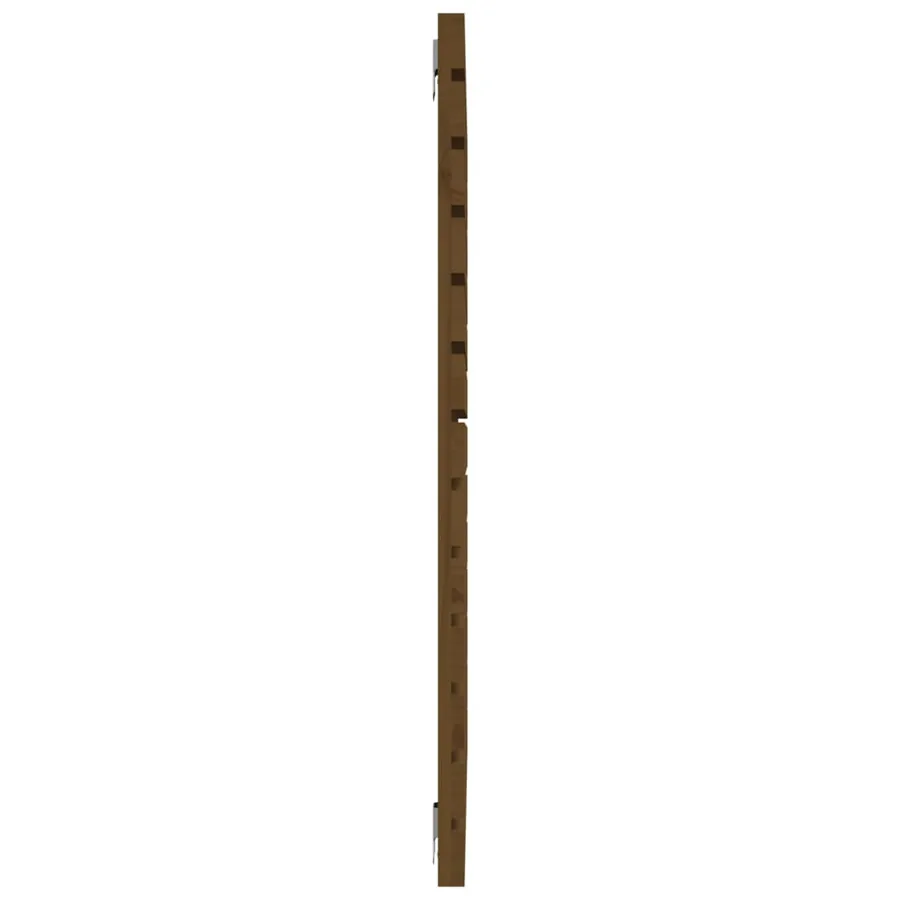 Tête de lit murale Marron miel 106x3x91,5 cm Bois massif de pin - 5