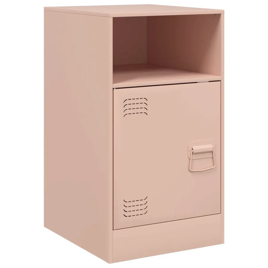 Tables de chevet 2 pcs rose 34,5x39x62 cm acier - 7
