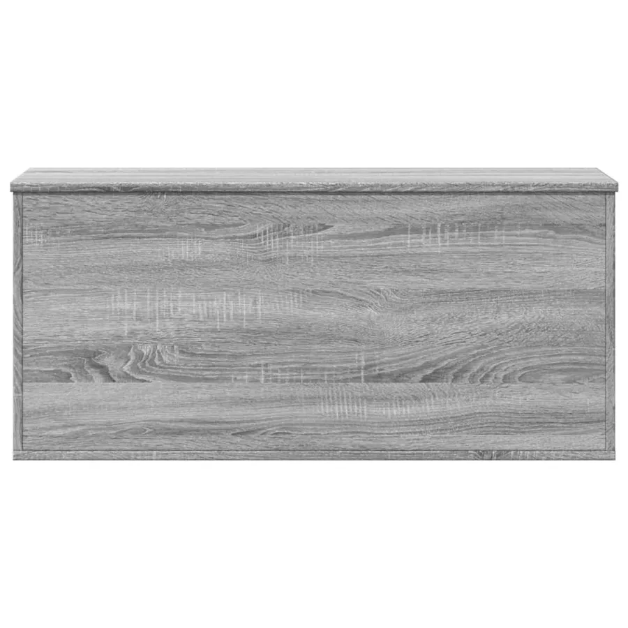 Boîte de rangement sonoma gris 100x42x46 cm bois d'ingénierie - 4