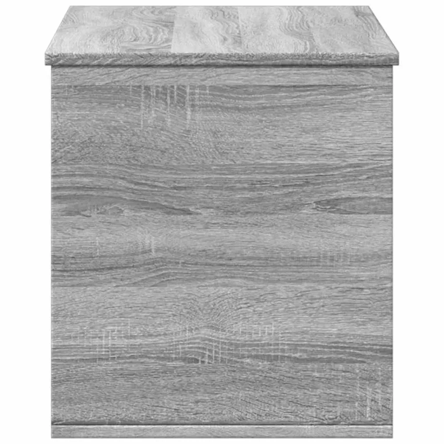 Boîte de rangement sonoma gris 100x42x46 cm bois d'ingénierie - 5