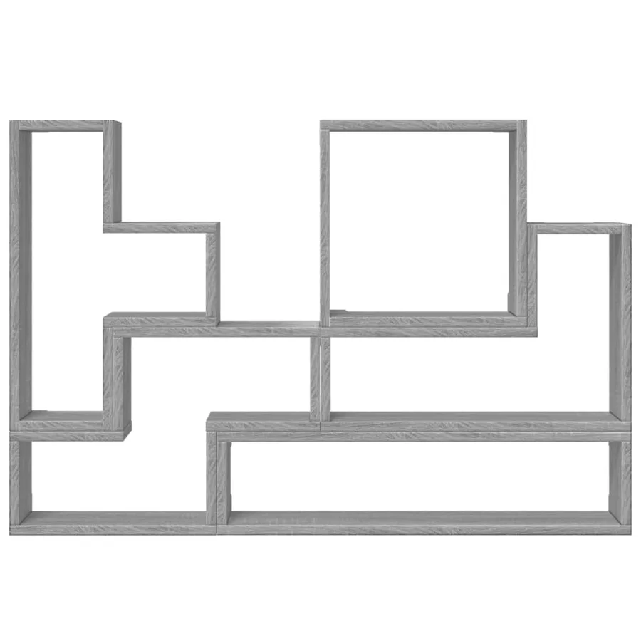 Étagère murale sonoma gris 96x12x64 cm bois d'ingénierie - 5