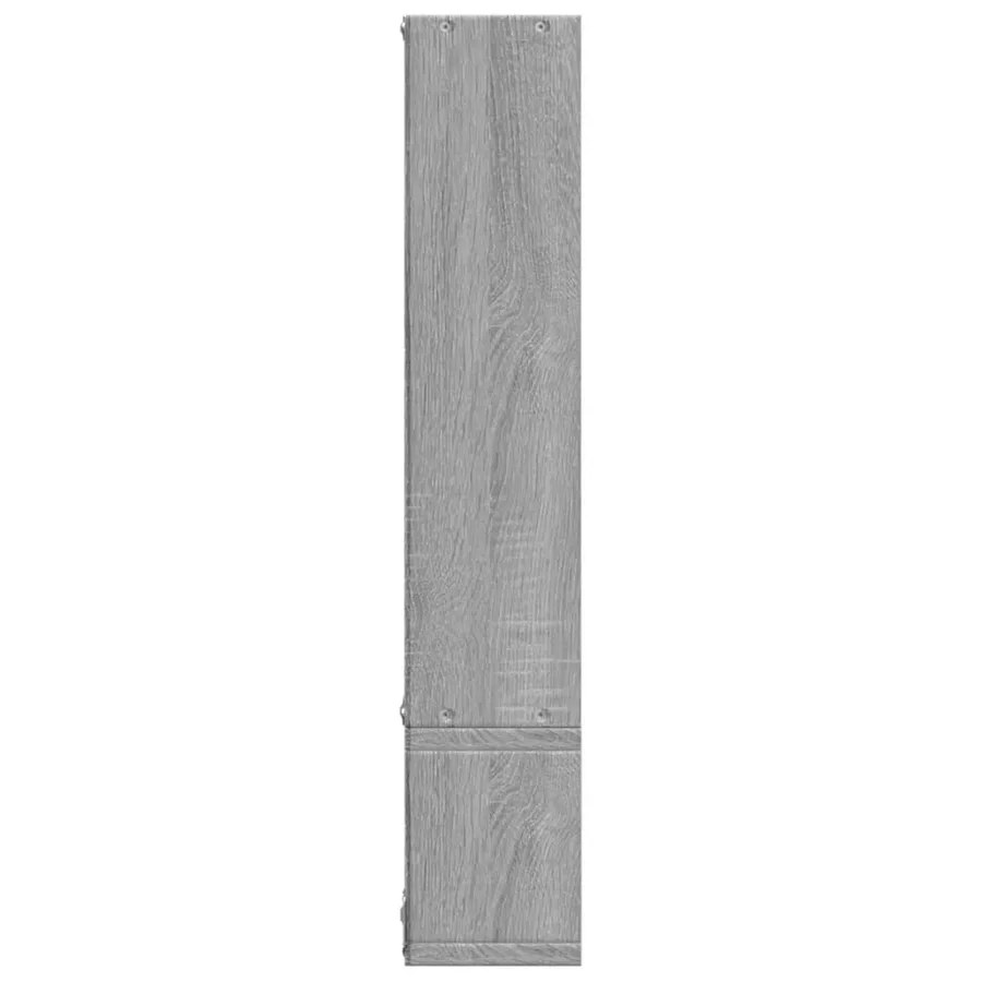 Étagère murale sonoma gris 96x12x64 cm bois d'ingénierie - 7