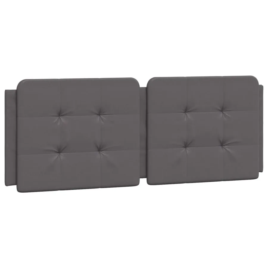 Coussin de tête de lit Zadar gris 120 cm similicuir - 2