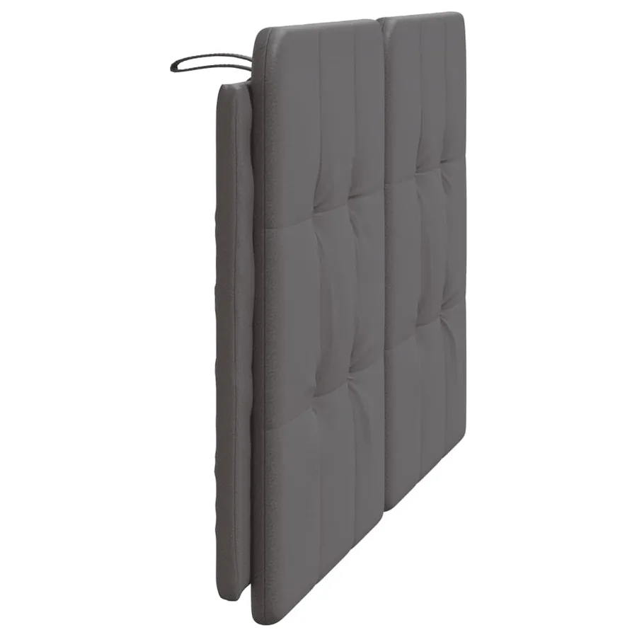 Coussin de tête de lit Zadar gris 120 cm similicuir - 5