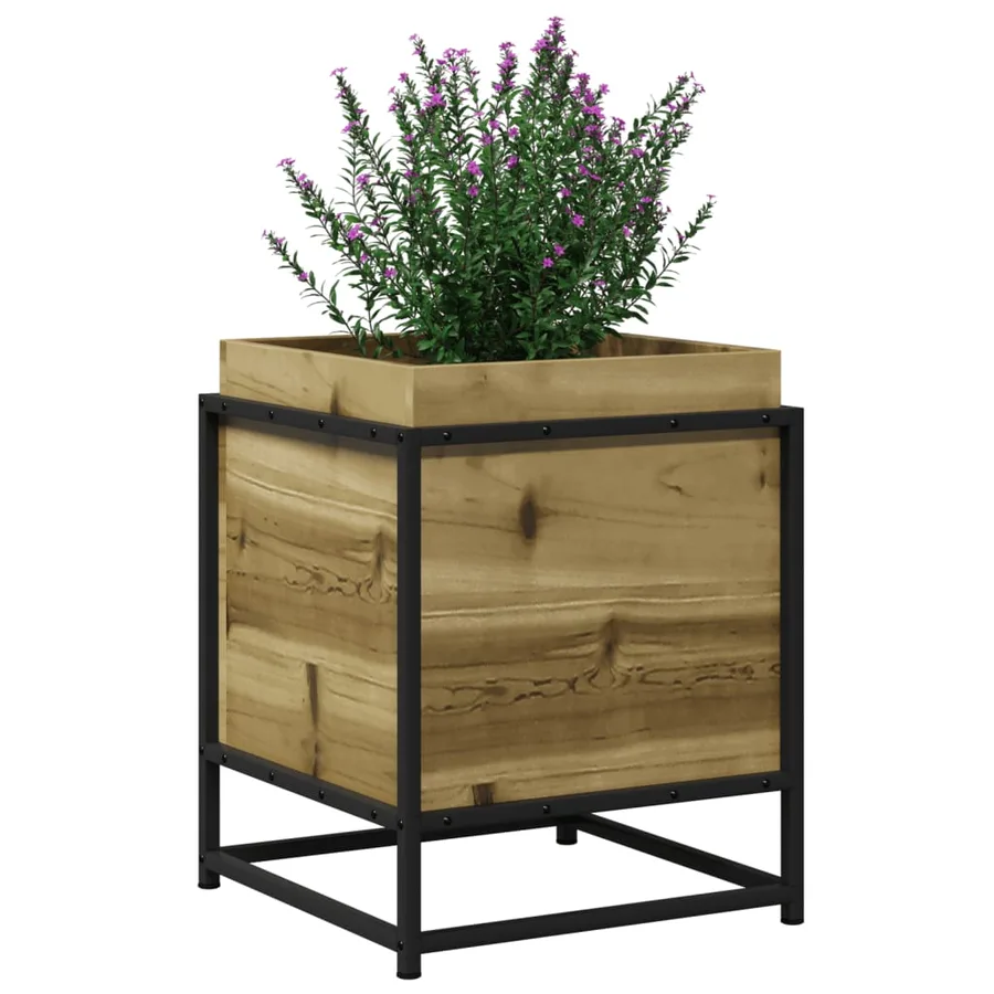 Jardinière 40x40x50 cm bois de pin imprégné - 4