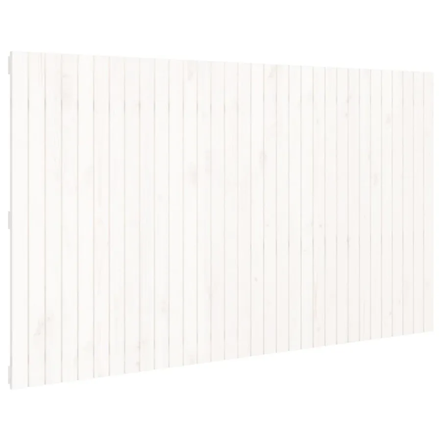 Tête de lit murale Blanc 204x3x110 cm Bois massif de pin - 2
